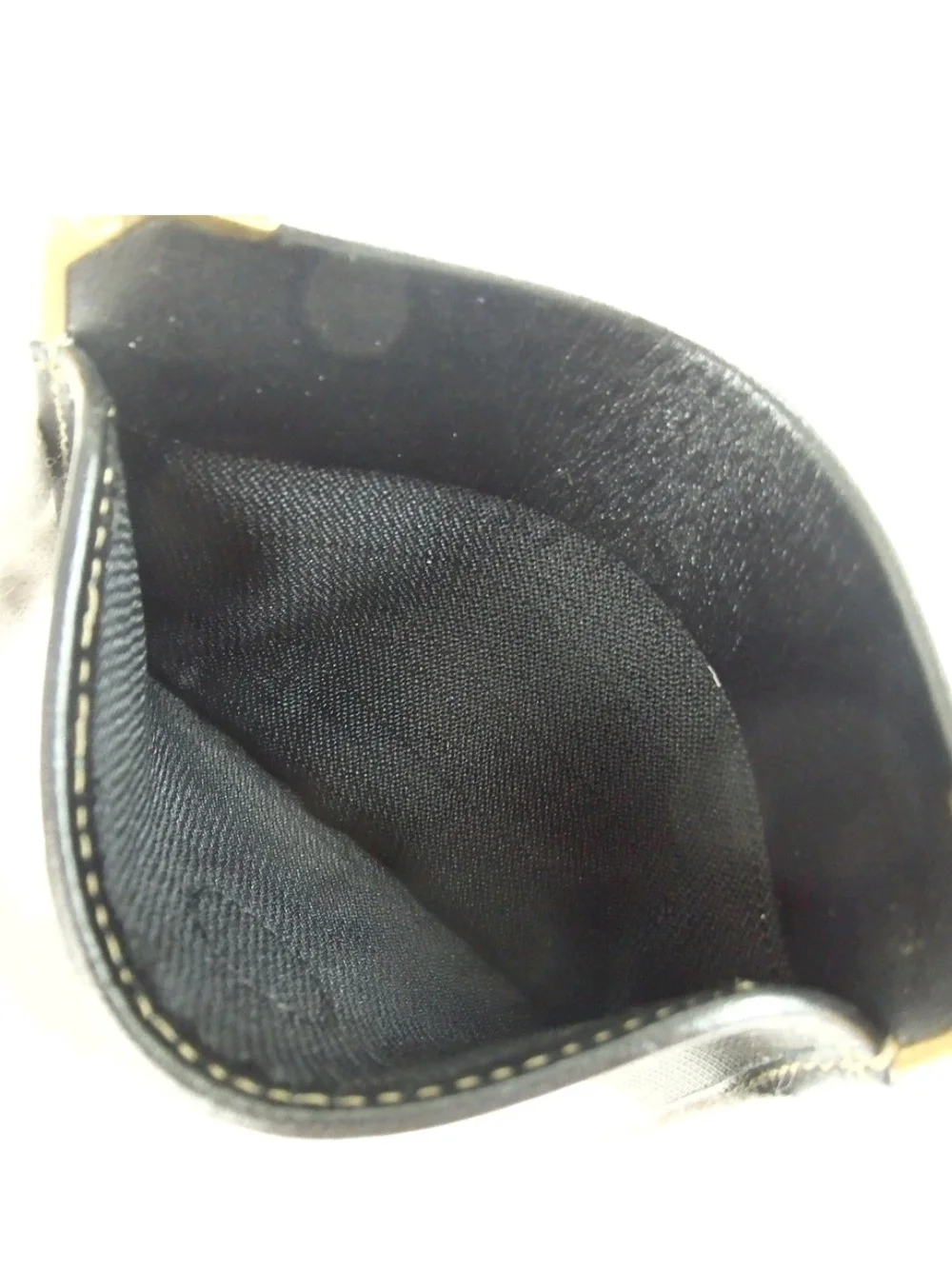 Fendi Men’s Brown & Black Card Holder with Gold-Tone Corners